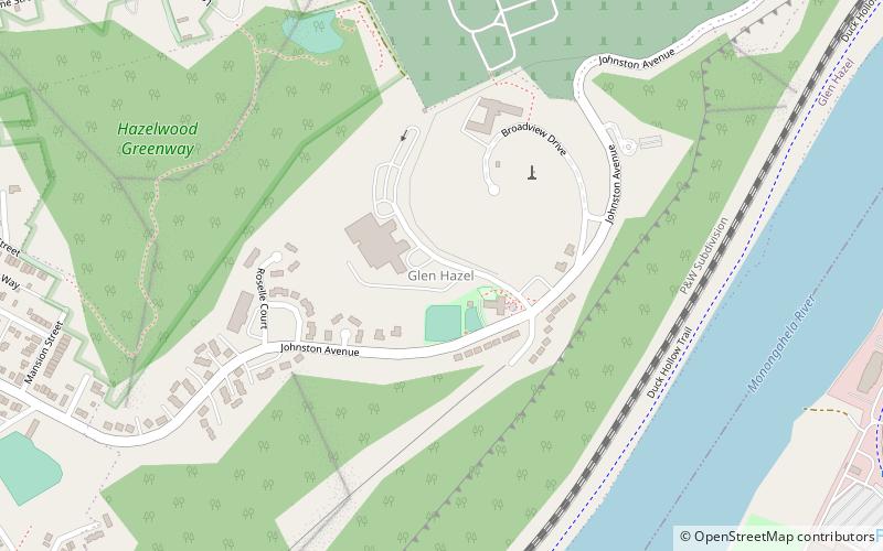 glen hazel pittsburgh location map