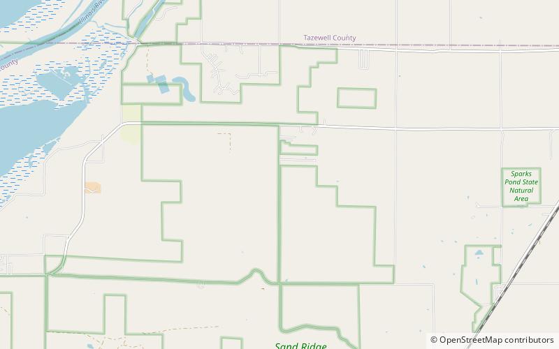 sand ridge state forest location map