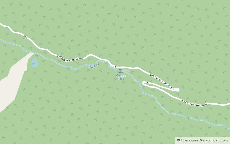 Chasm Falls location map