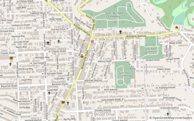 Brownsville Road location map