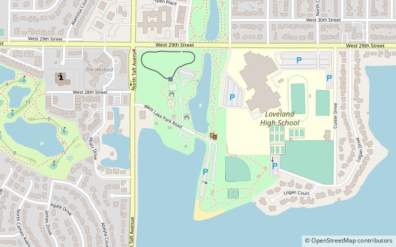 North Lake Park location map