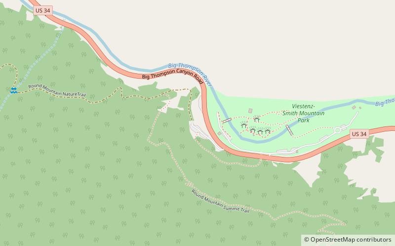 Round Mountain National Recreation Trail location map