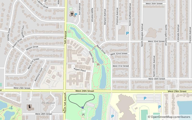 Benson Sculpture Garden location map