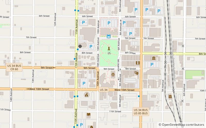 Greeley Masonic Temple location map