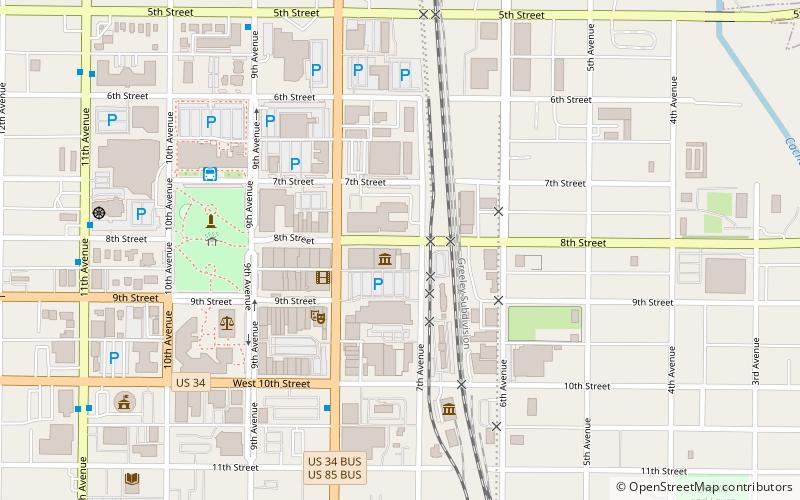 Greeley Tribune Building location map