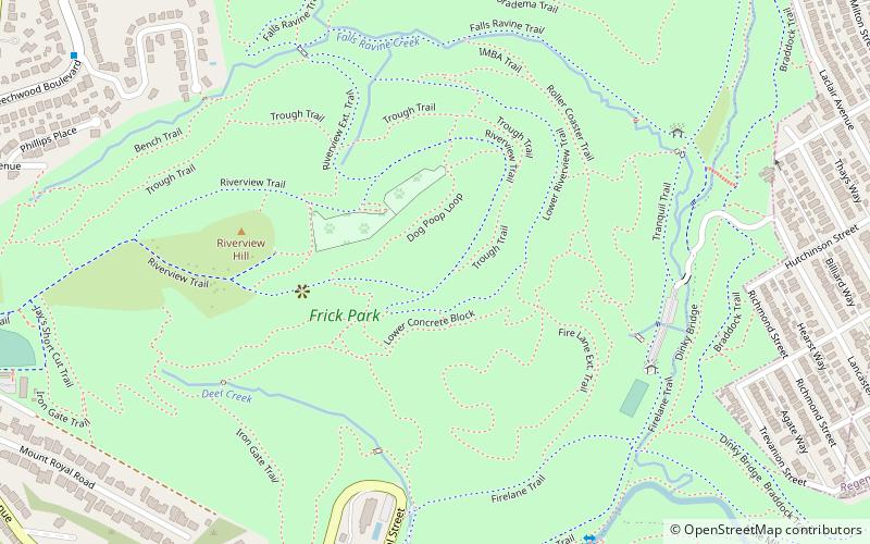 Frick Park location map