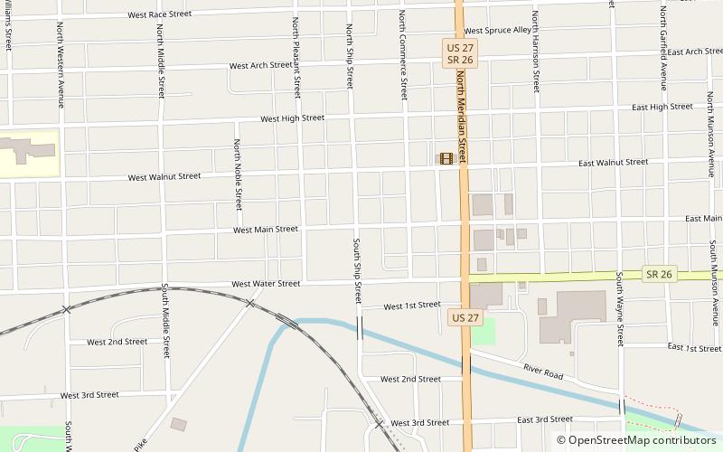 Portland Commercial Historic District location map