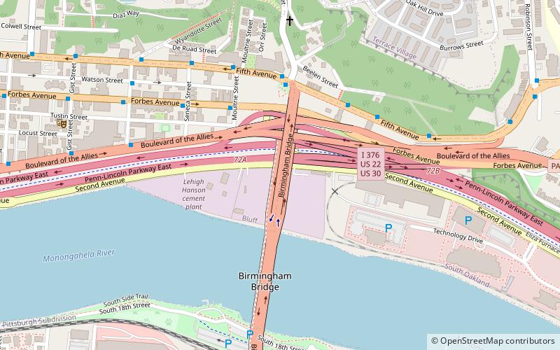 Birmingham Bridge location map