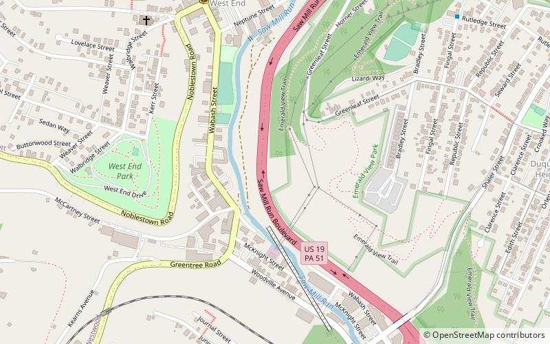West End location map