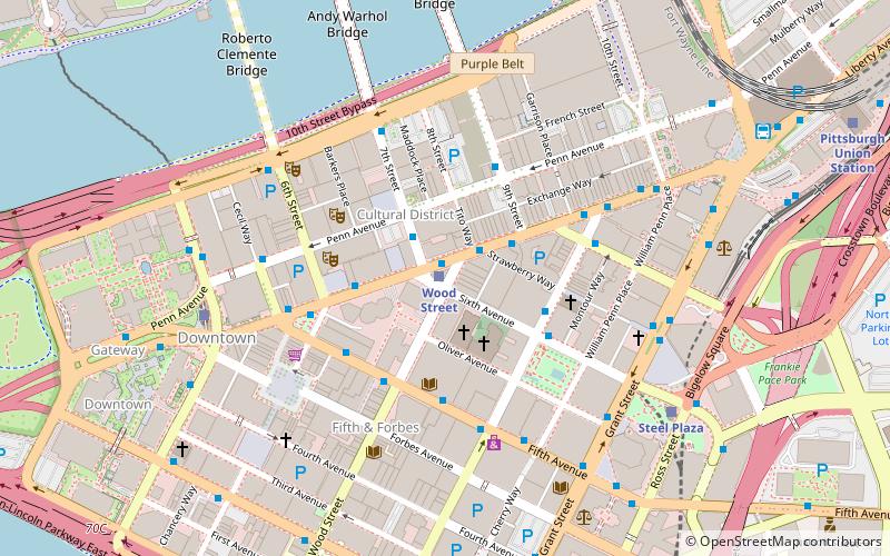 Wood Street Galleries location map