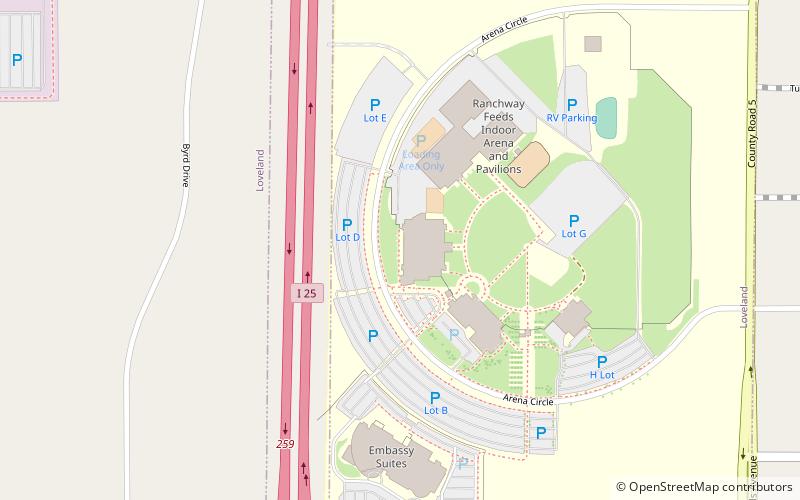 Budweiser Events Center location map