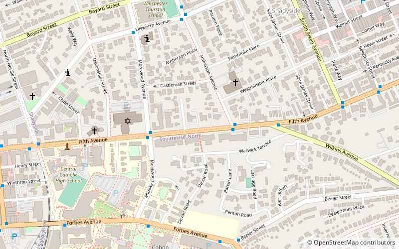 Moreland-Hoffstot House location map