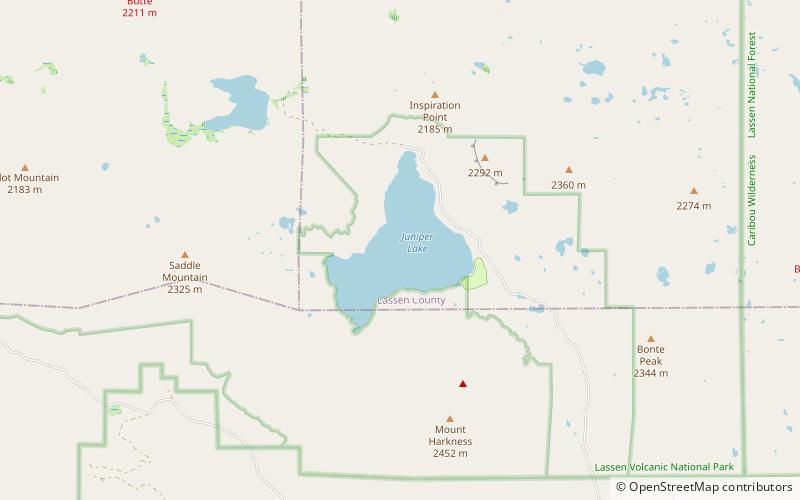 Juniper Lake location map