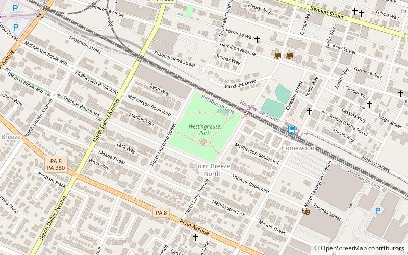Westinghouse Park location map