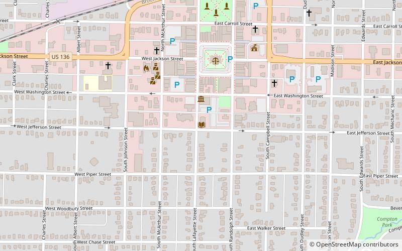 Macomb Public Library location map