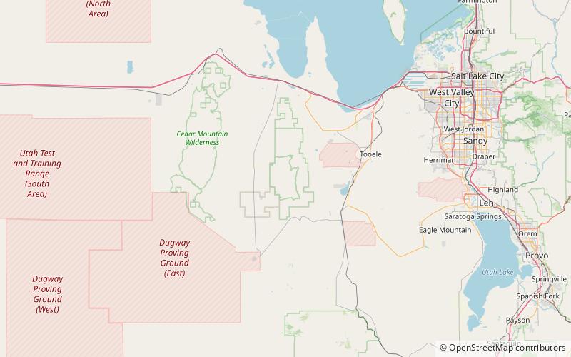 Stansbury Mountains location map