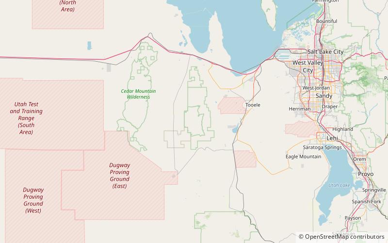 Deseret Peak location map