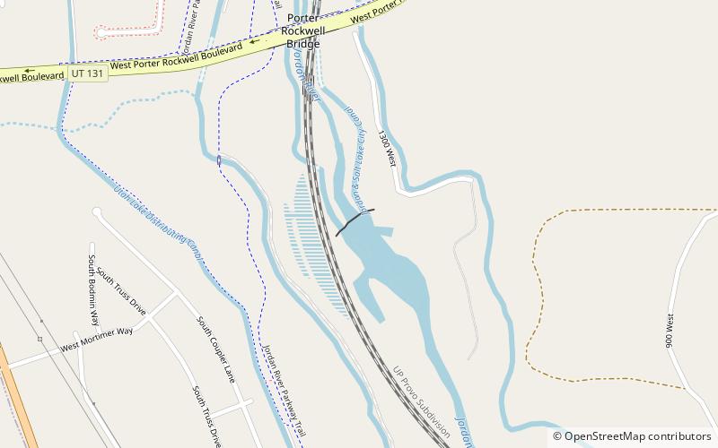 South Jordan Canal location map