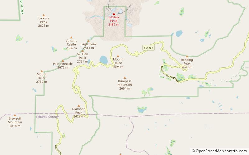 Bumpass Mountain location map