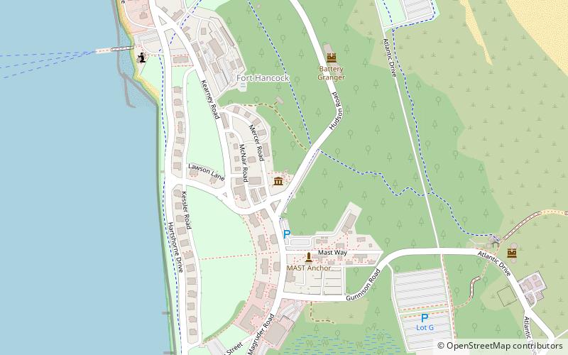 Sandy Hook Light location map