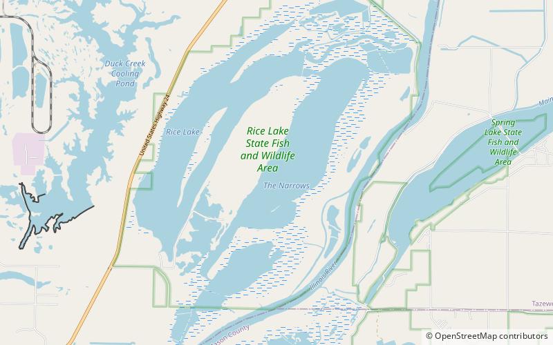 rice lake state fish and wildlife area location map