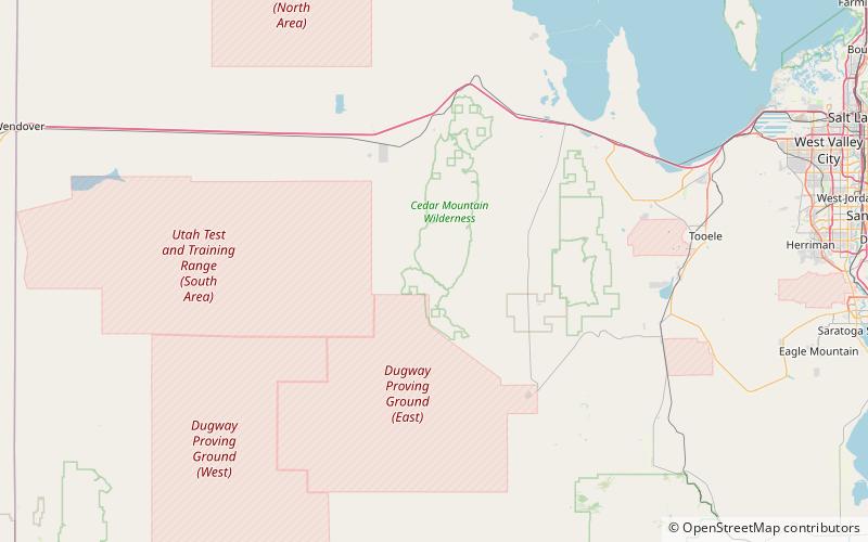 Cedar Mountains location map