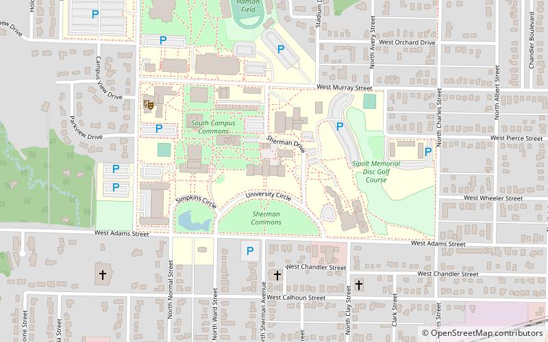 Sherman Hall location map