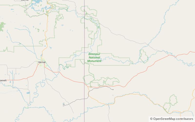 mantles cave monumento nacional dinosaurio location map