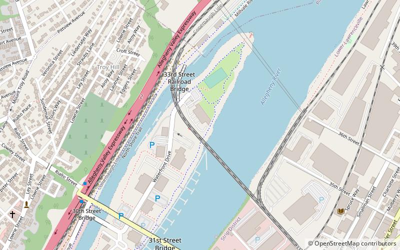 33rd Street Railroad Bridge location map