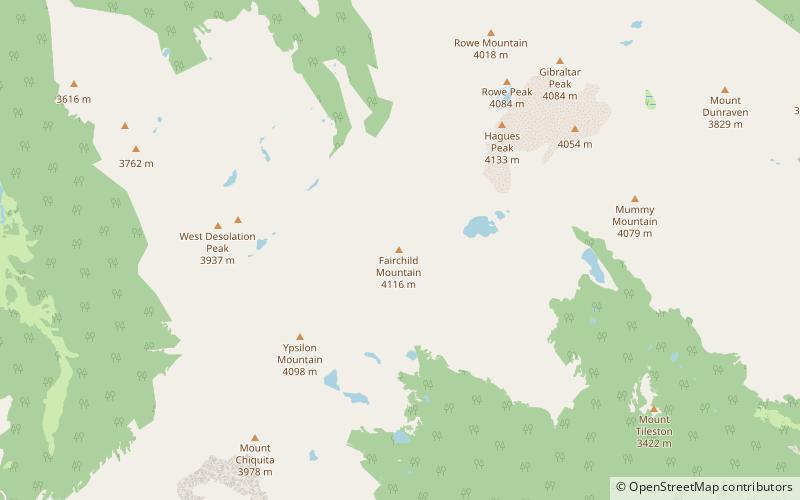 Fairchild Mountain location map