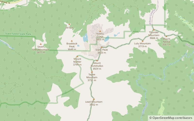 Mount Richthofen location map