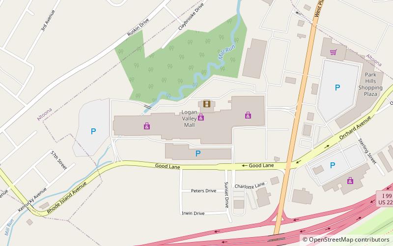 Logan Valley Mall location map