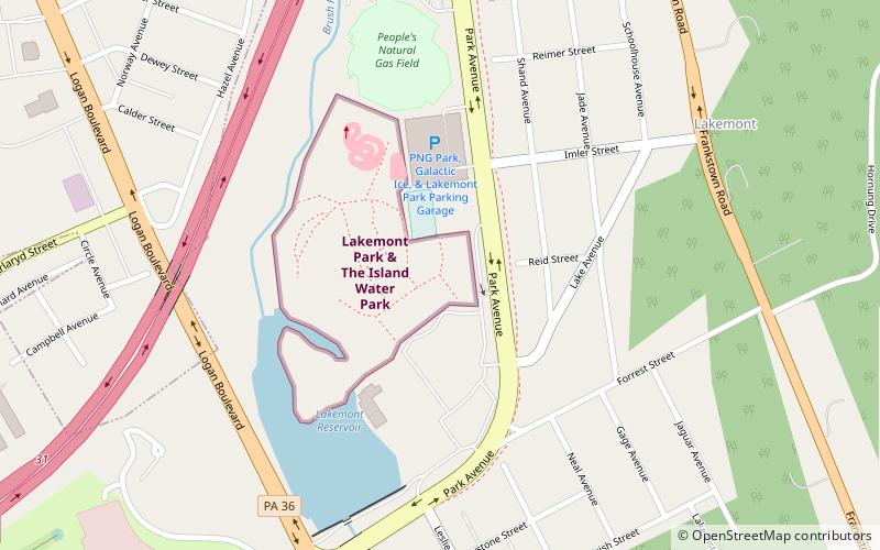 Lakemont Park location map