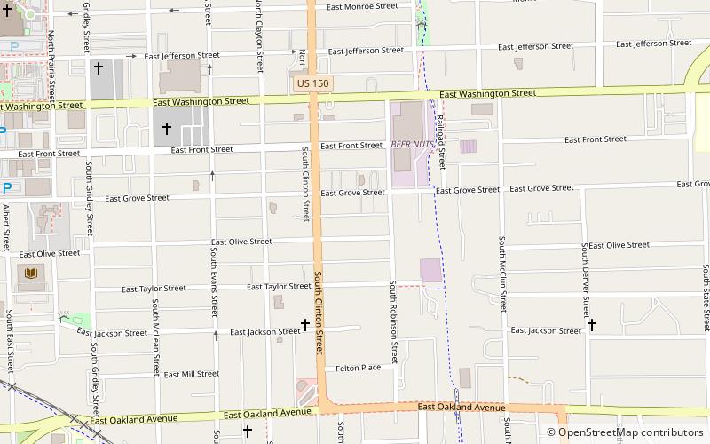 Scott–Vrooman House location map