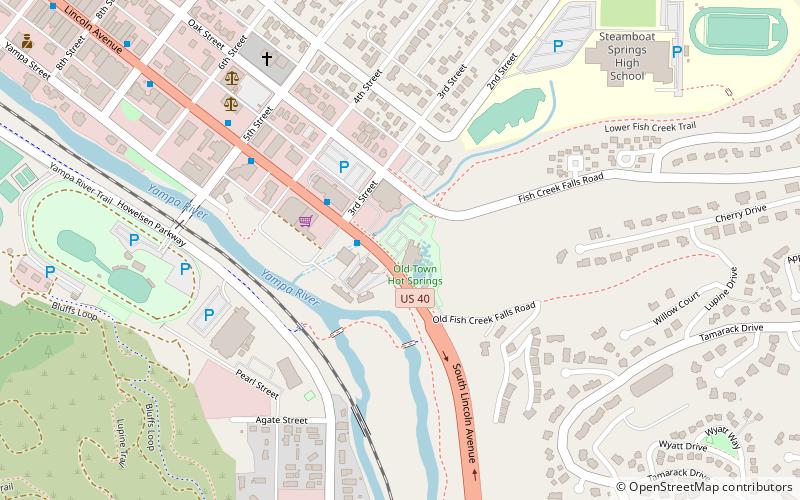 Old Town Hot Springs location map