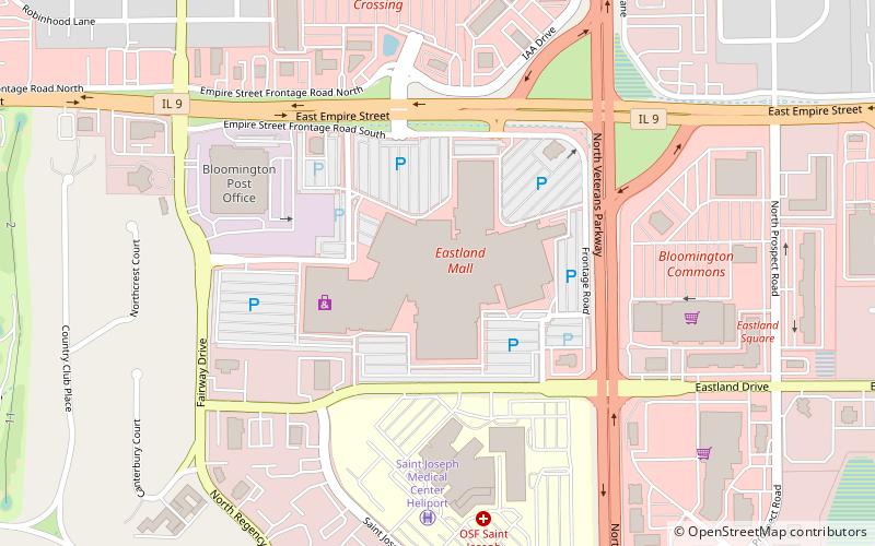 Eastland Mall location map