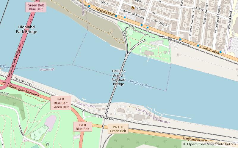 brilliant branch railroad bridge pittsburgh location map