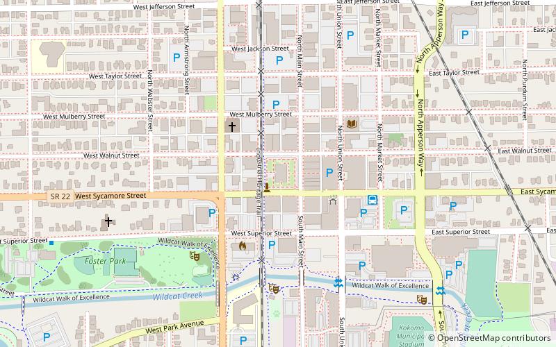 Kokomo Courthouse Square Historic District location map