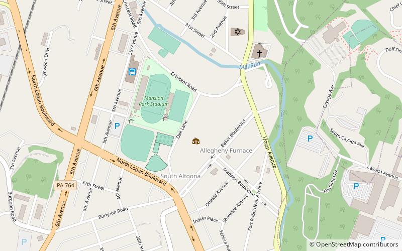 Baker Mansion location map