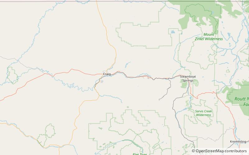 Yampa River State Park location map