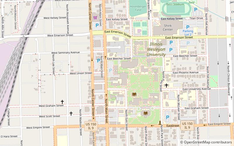 WESN 88.1 FM in Bloomington location map