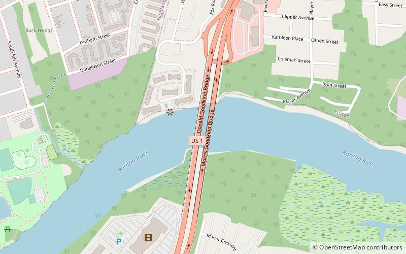 Donald and Morris Goodkind Bridges location map