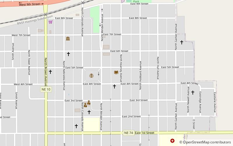 Jensen Memorial Library--Minden location map
