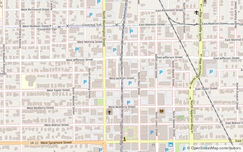 Lake Erie and Western Depot Historic District location map