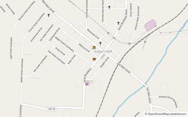 Sugarcreek Arts on Broadway location map