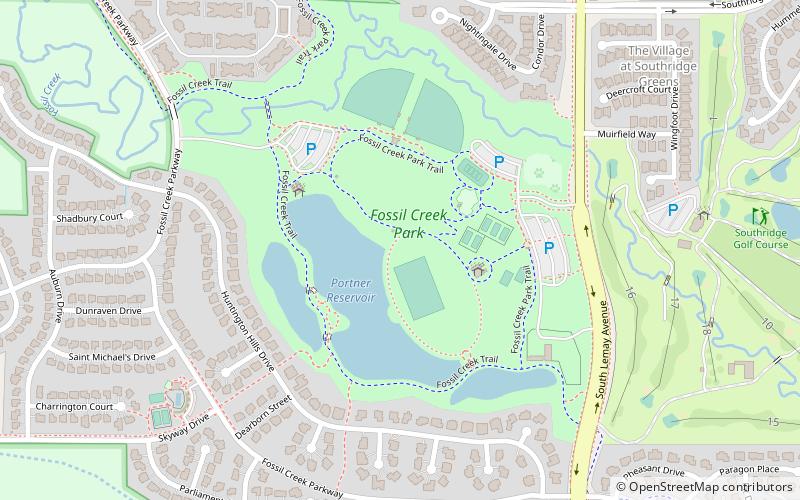 Fossil Creek Park location map