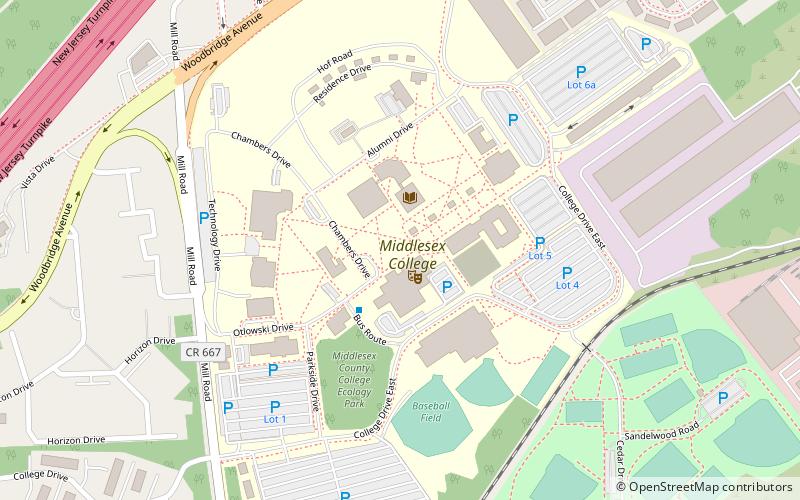 middlesex college edison location map