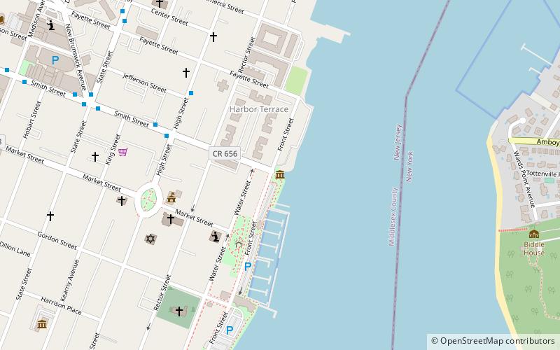 Perth Amboy Ferry Slip Museum location map