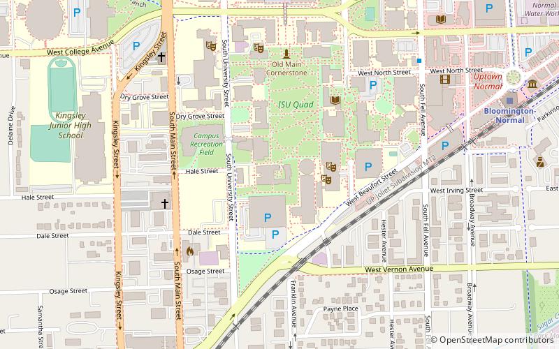 illinois state university college of business normal location map