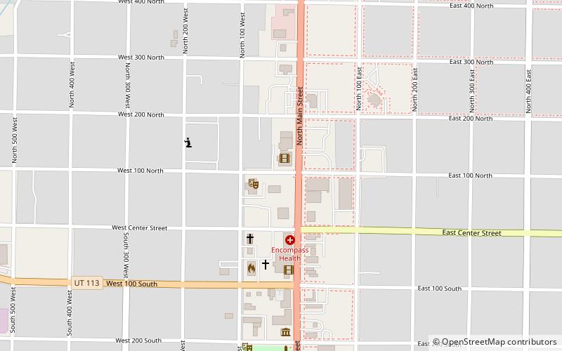 Wasatch Stake Tabernacle location map